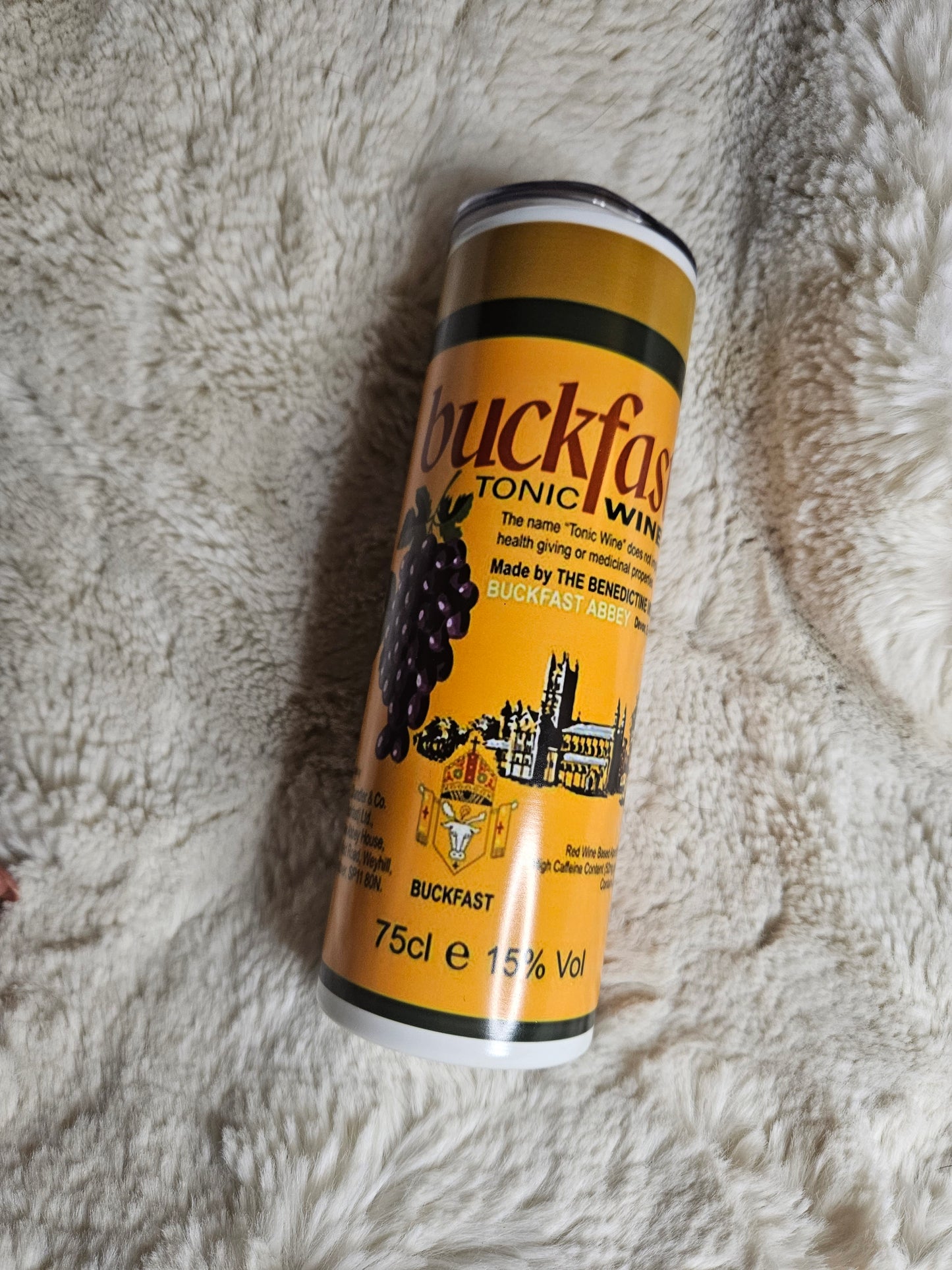 Buckfast glow sublimation tumbler