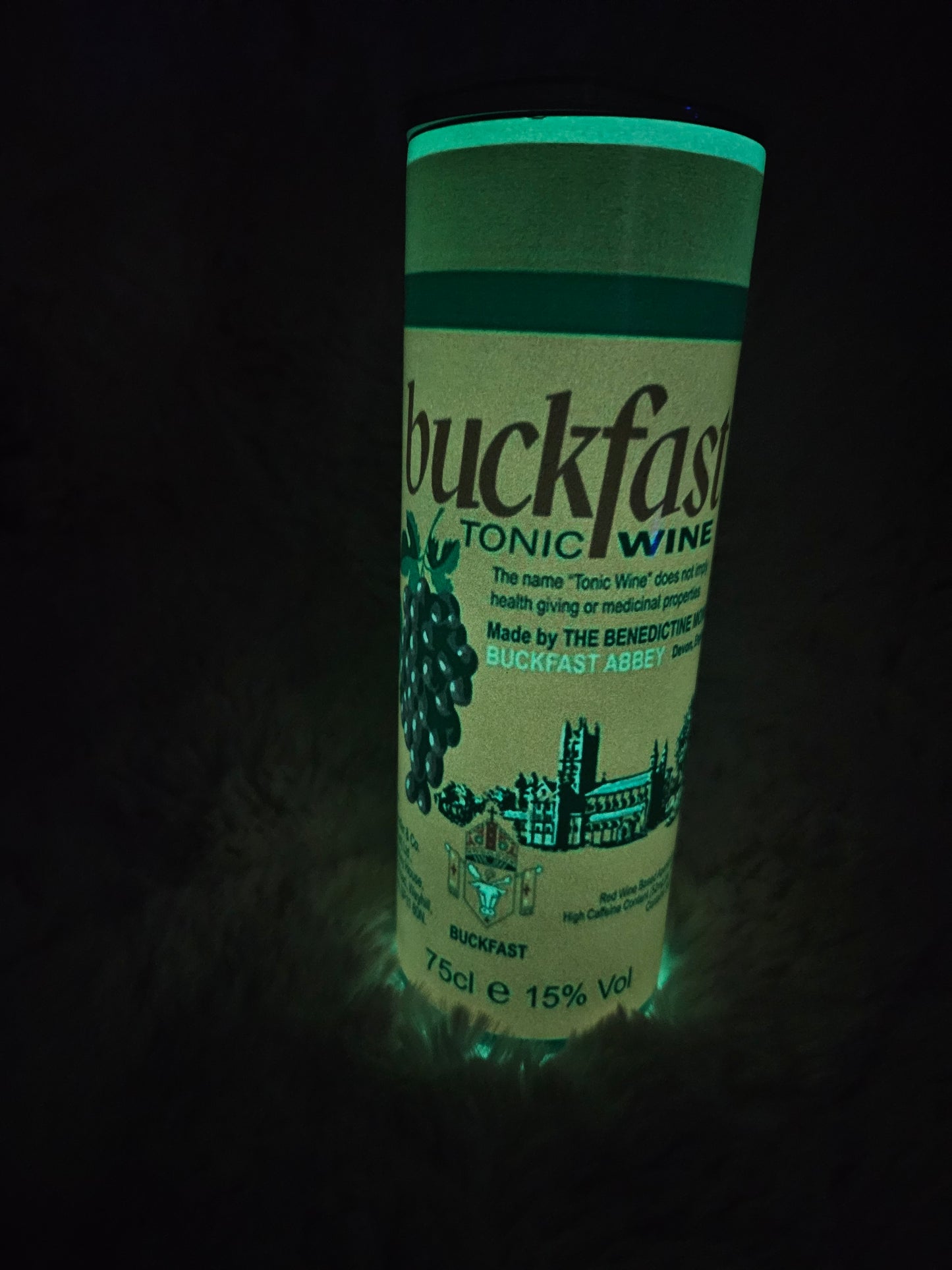 Buckfast glow sublimation tumbler