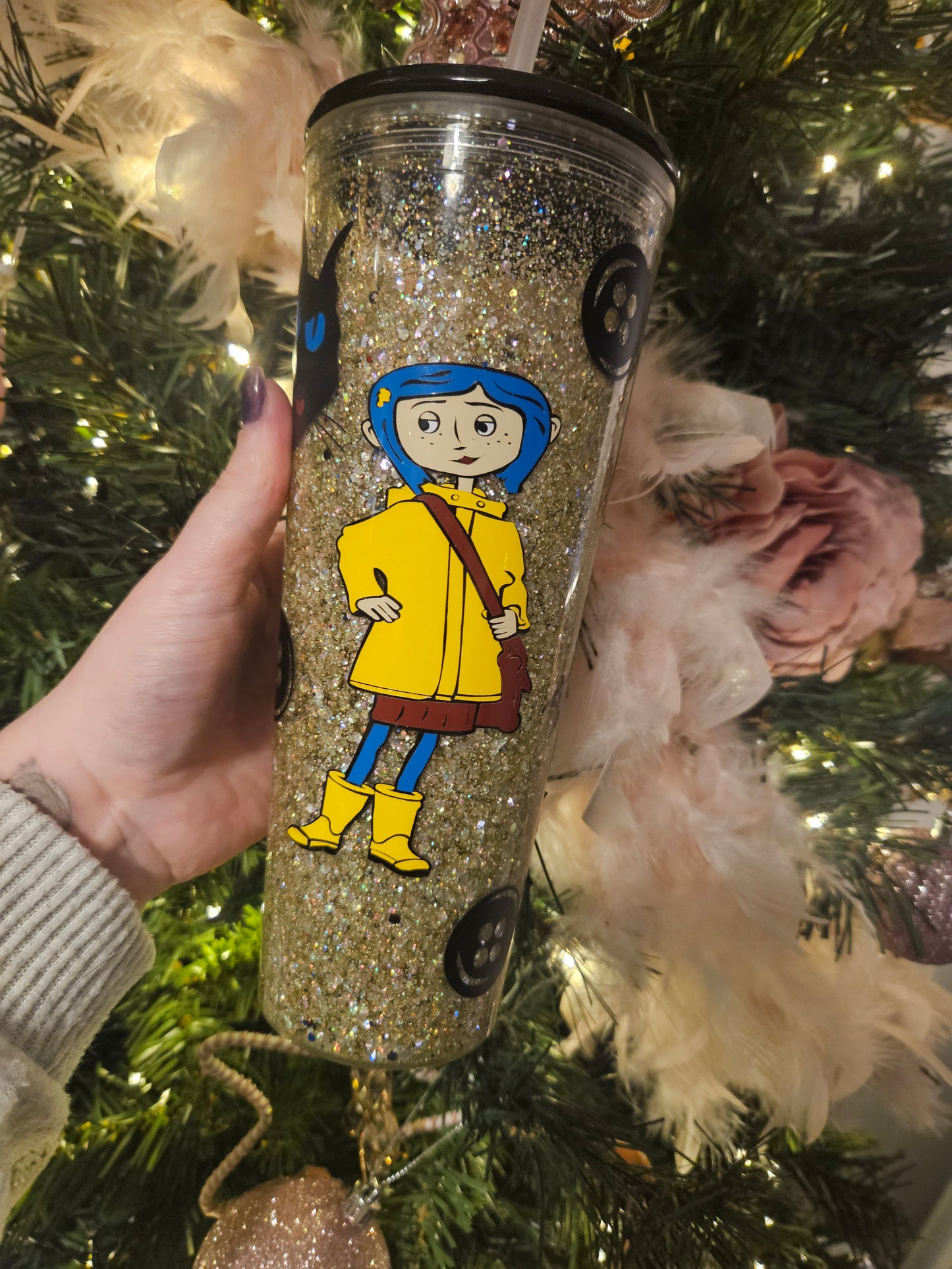 24oz coraline snowglobe