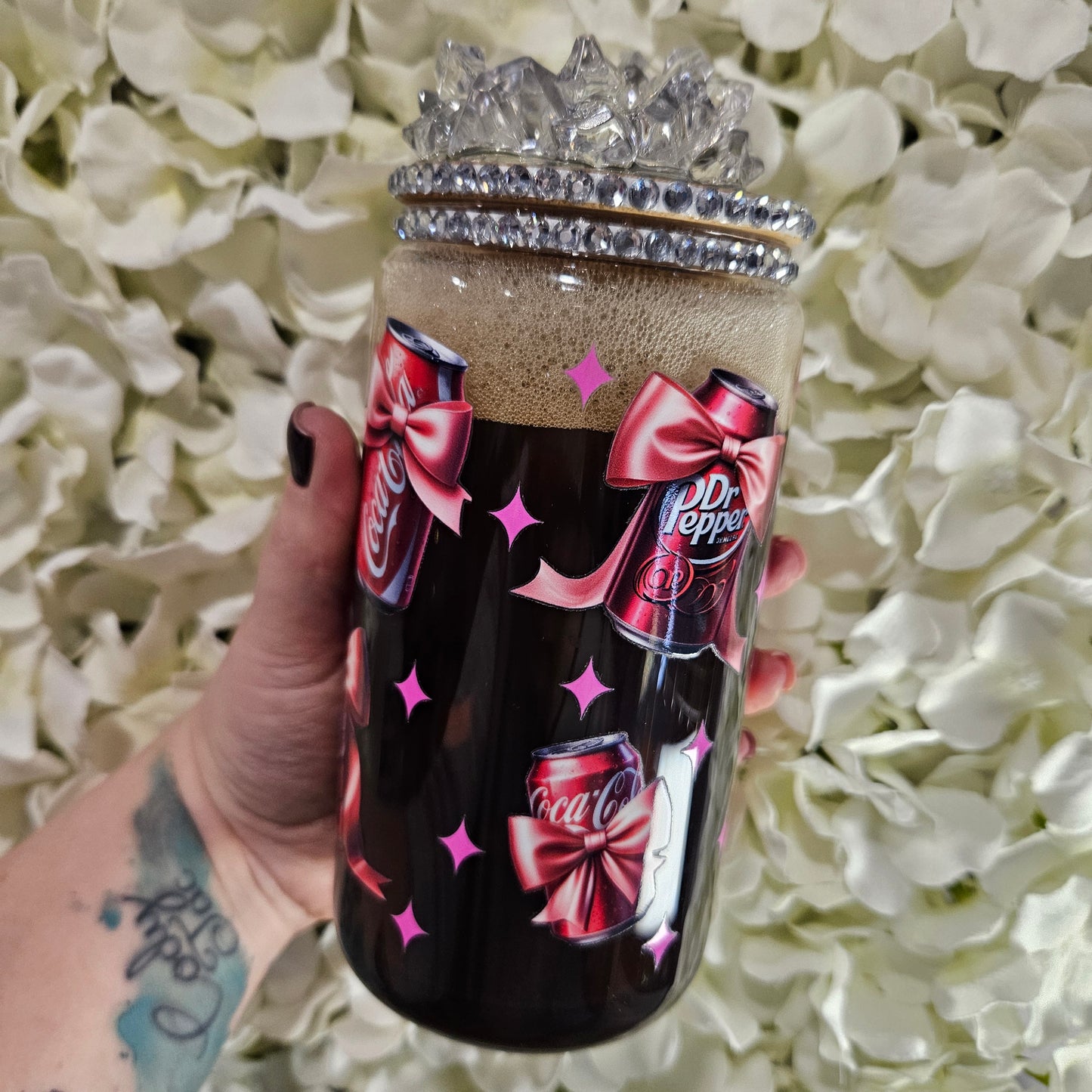 Coke/Dr Pepper 16oz snowglobe