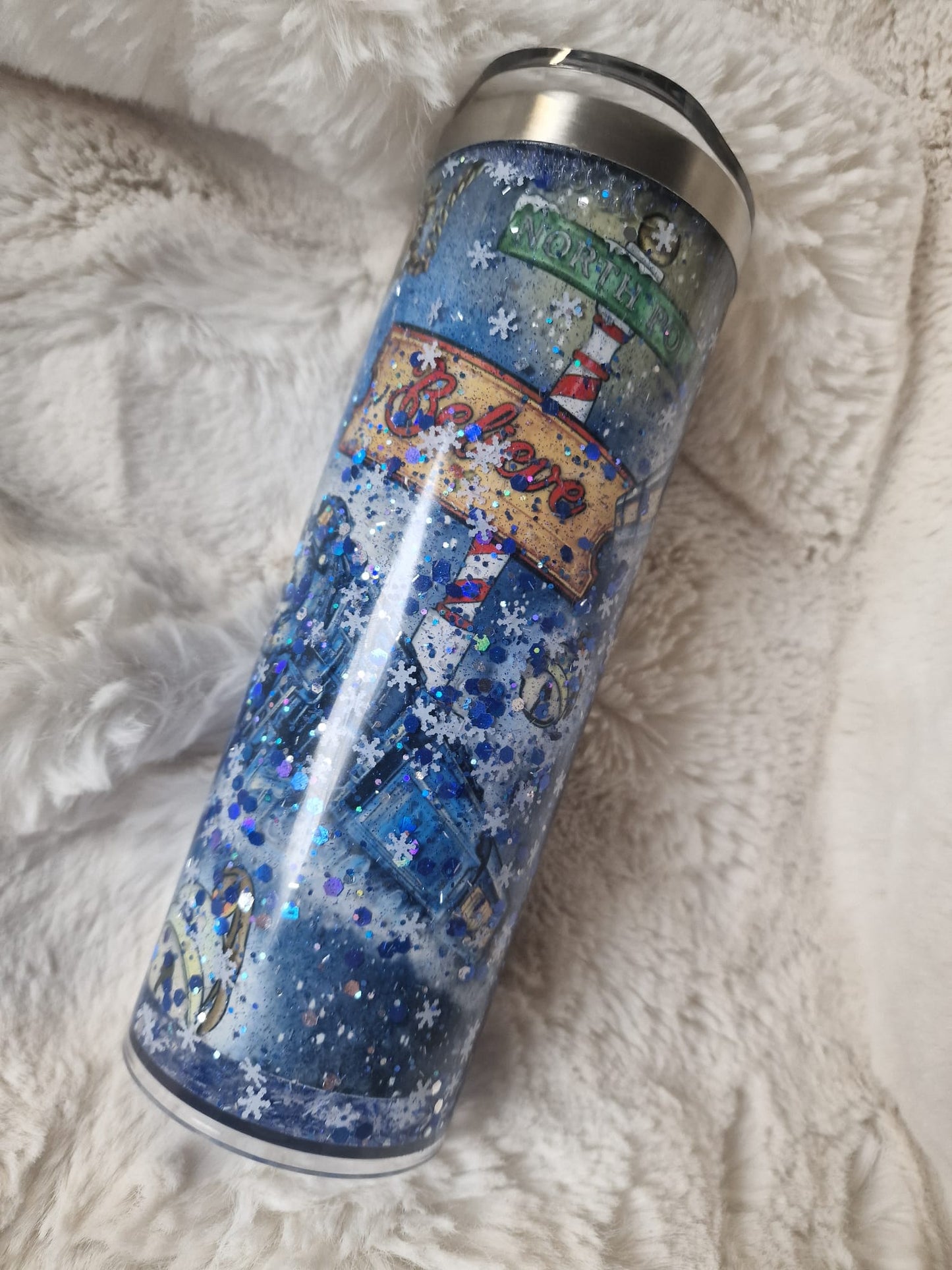 Polar express sublimation snowglobe