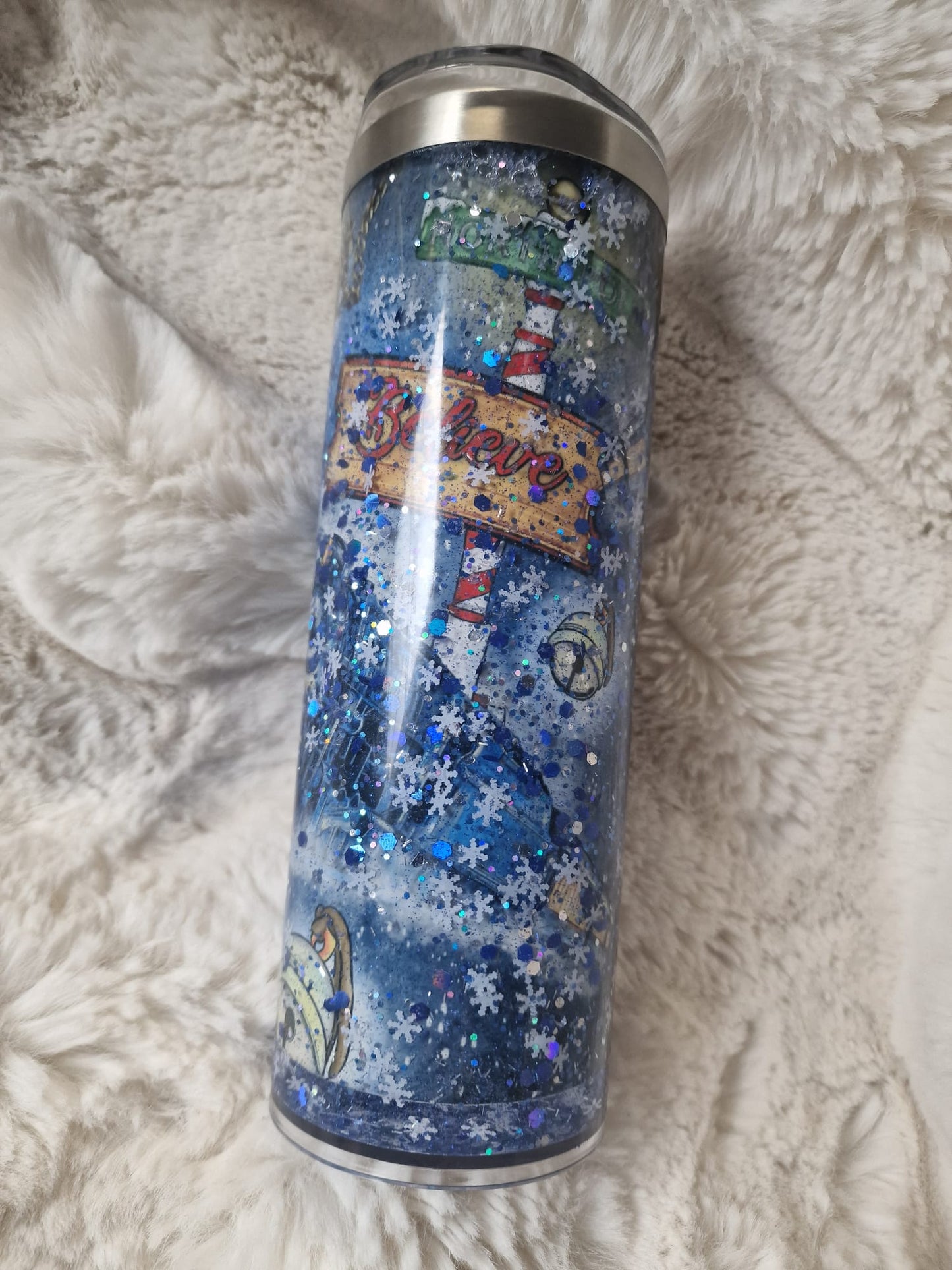 Polar express sublimation snowglobe