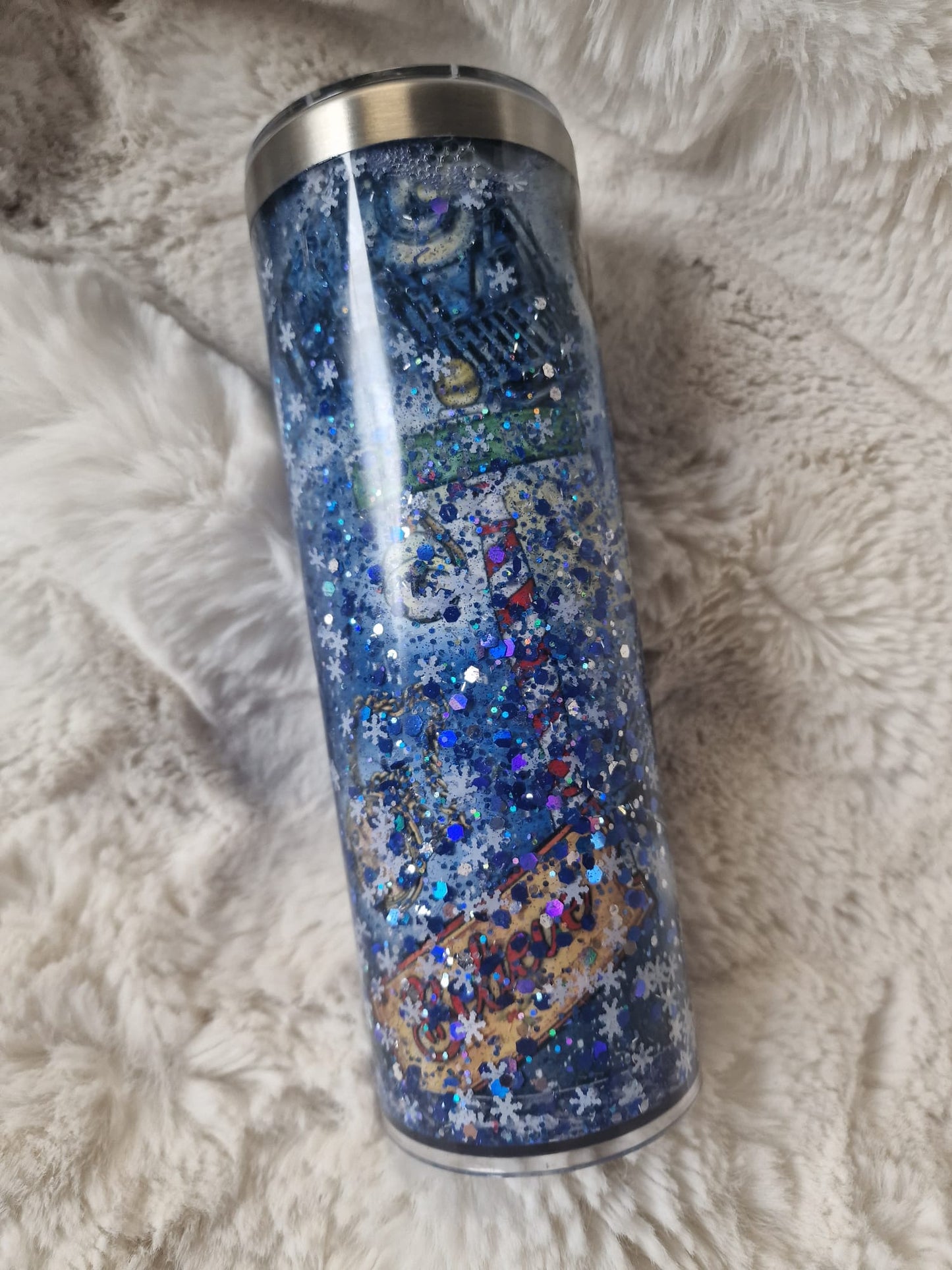 Polar express sublimation snowglobe