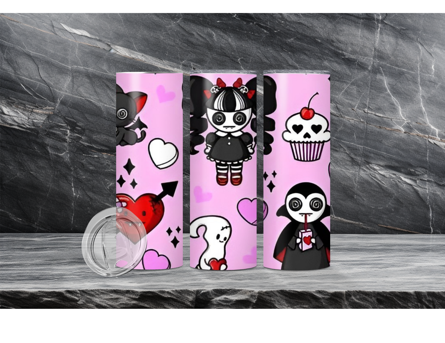 Emo Valentines tumbler