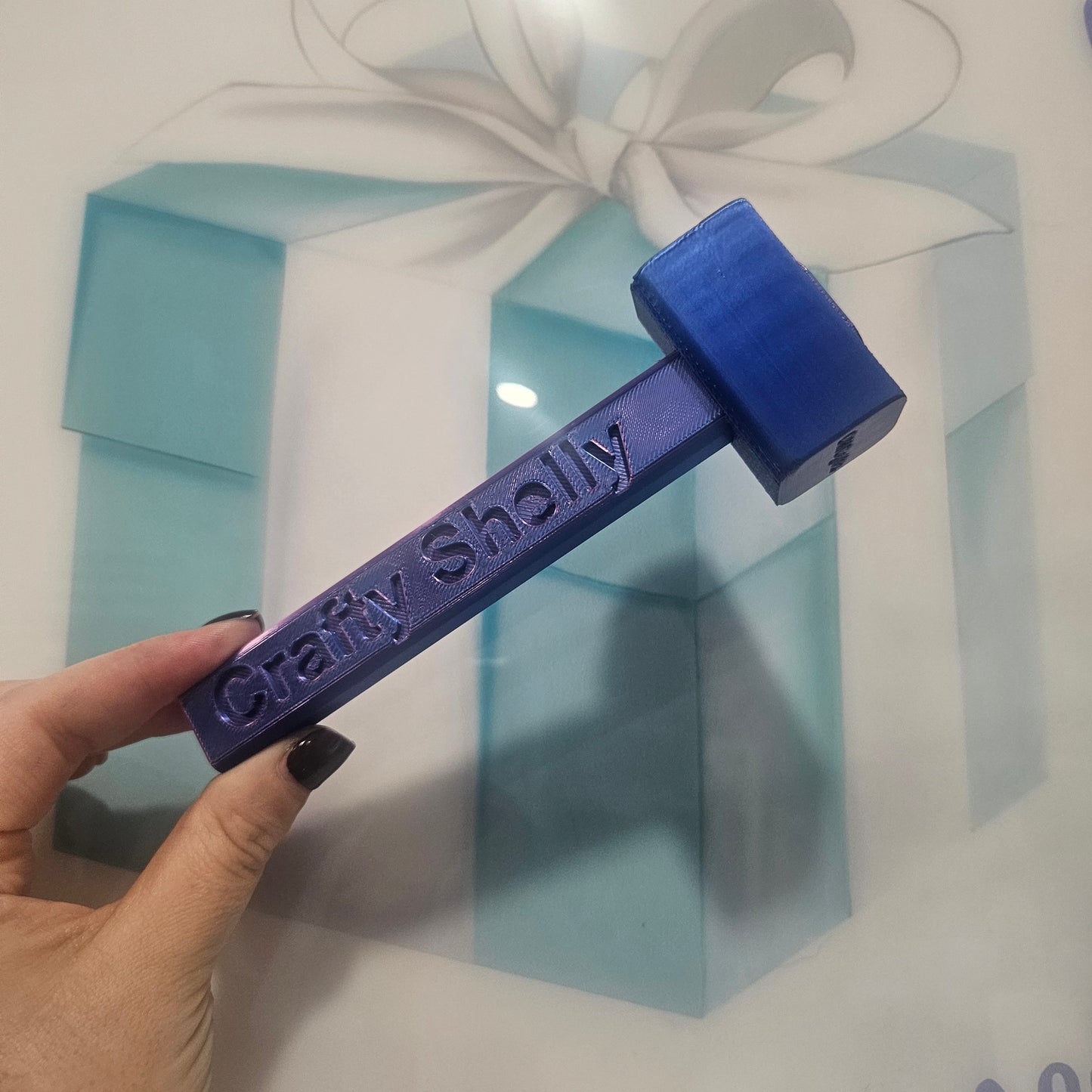 3d printed glitter hammer