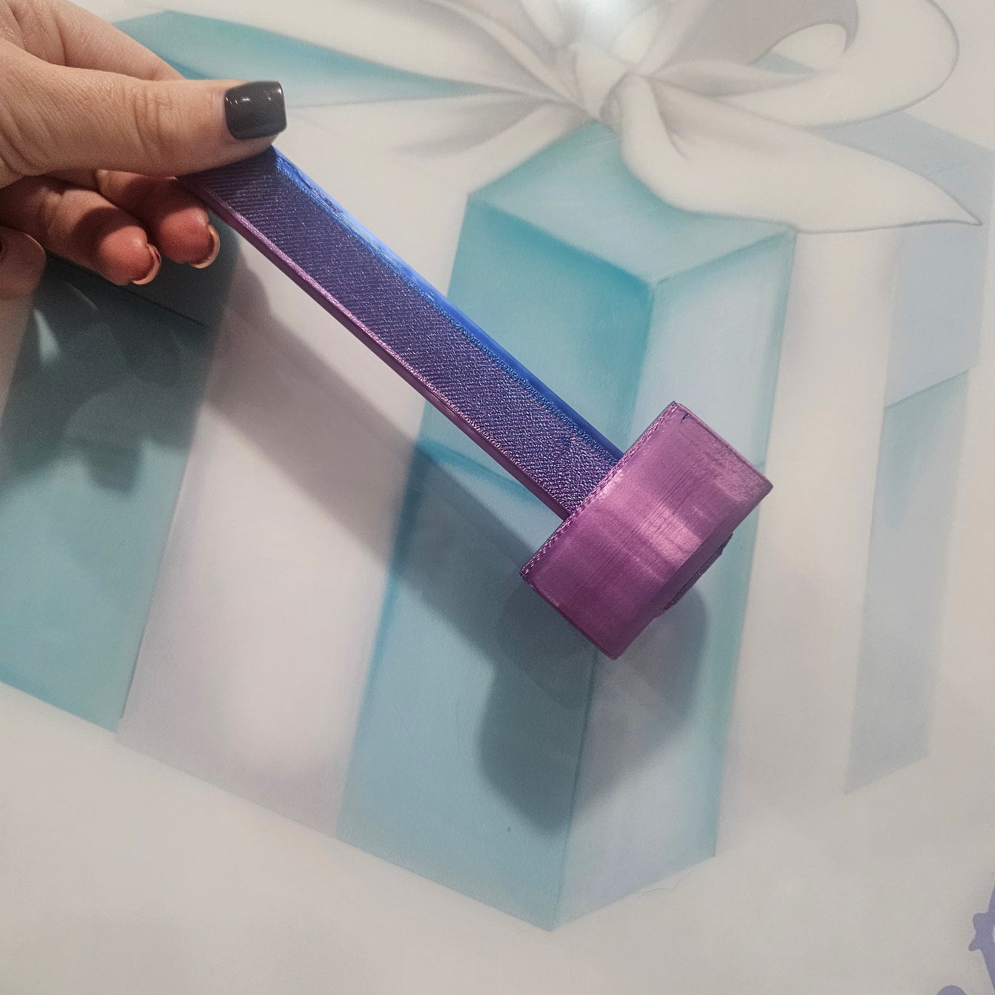 3d printed glitter hammer