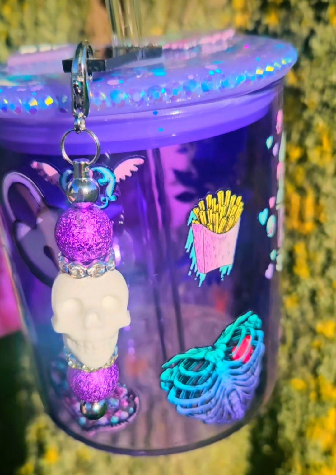 Spooky purple mug