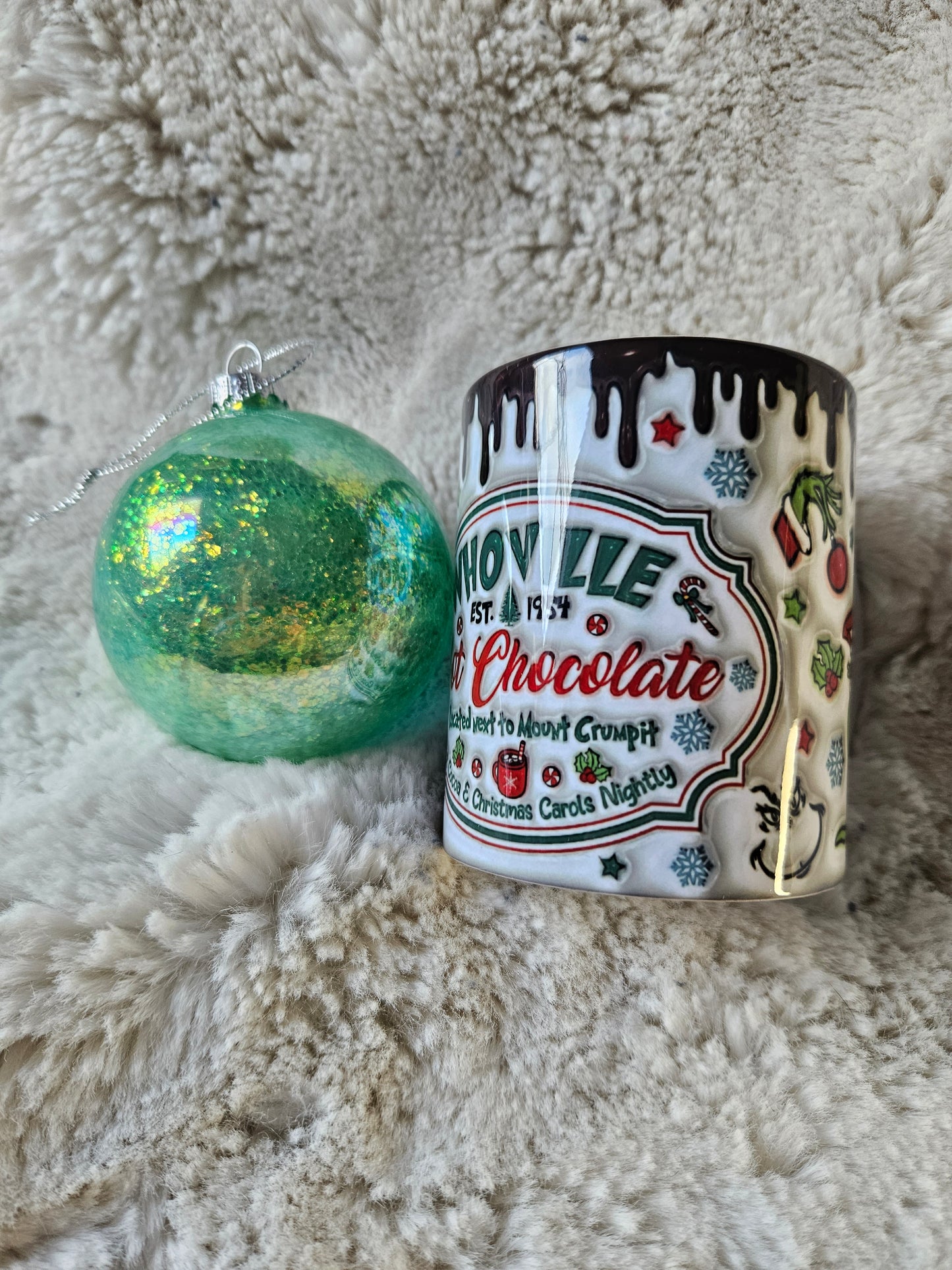 Whoville grinch 3d puff mug