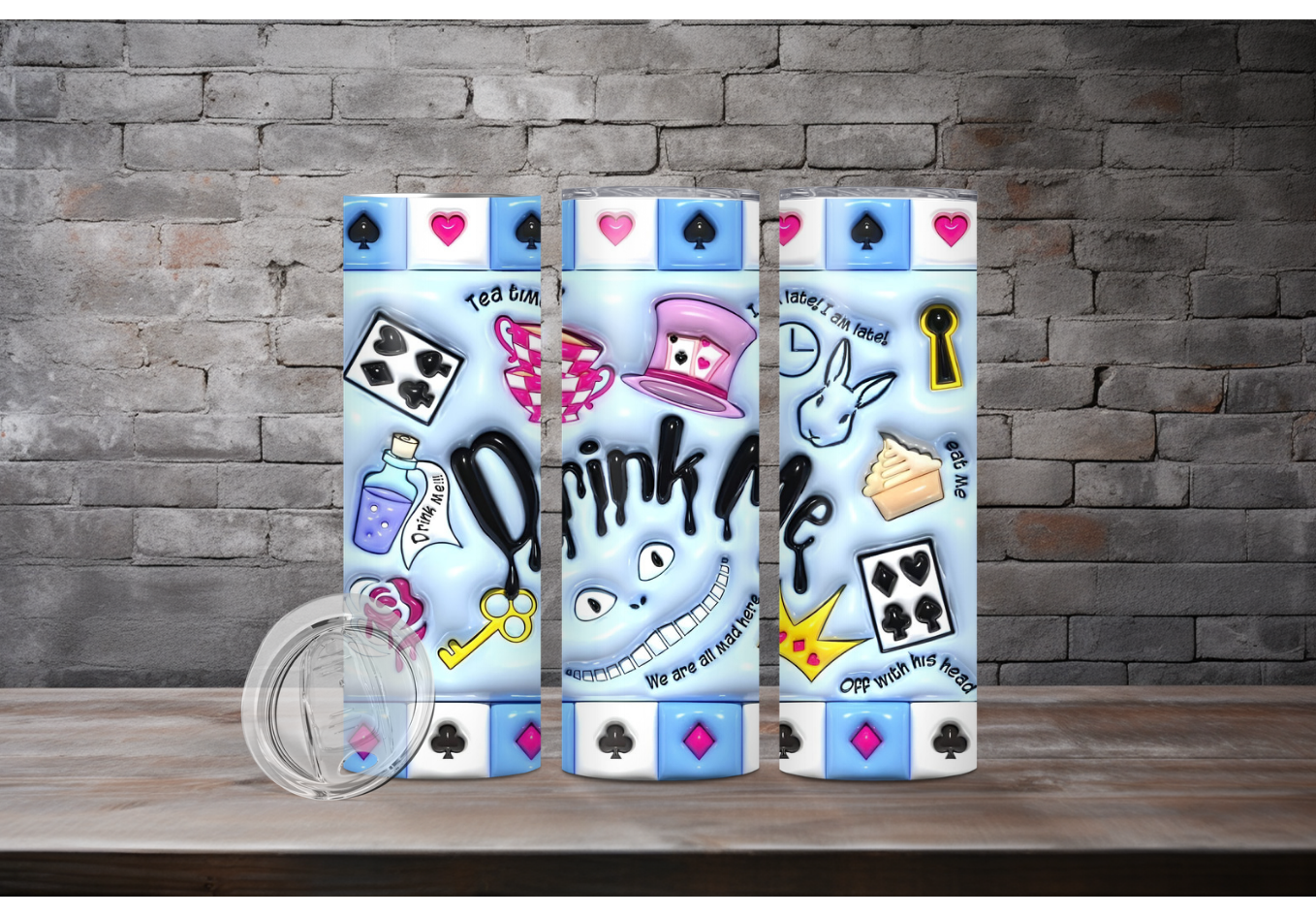 Wonderland design Tumbler