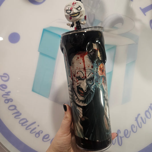 Terrifier blood drip tumbler