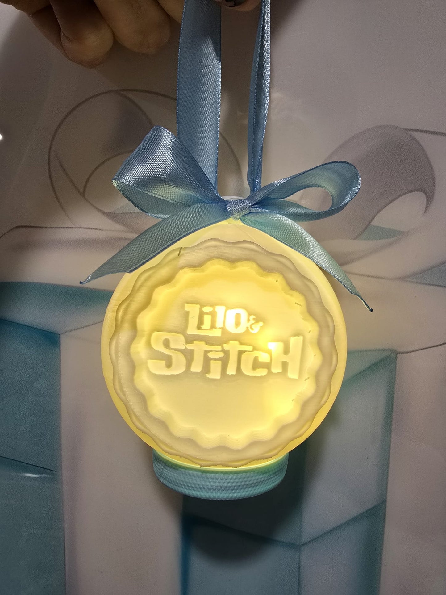 LED 3d printed baubles