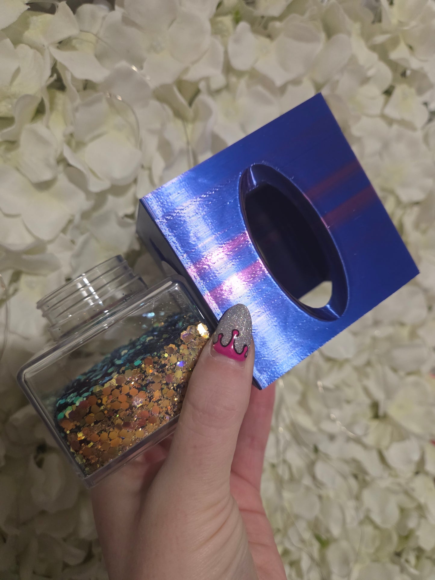 Stackable pot glitter funnel