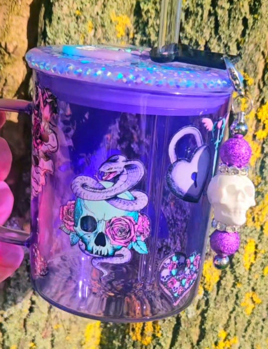 Spooky purple mug